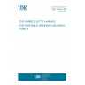 UNE 16305:1975 CUP WHEELS UP TO V=48 M-S, FOR PORTABLE GRINDING MACHINES. TYPE 11.