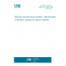 UNE EN 12596:2024 Bitumen and bituminous binders - Determination of dynamic viscosity by vacuum capillary