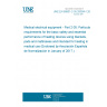 UNE EN 80601-2-35:2010/A1:2016 Medical electrical equipment - Part 2-35: Particular requirements for the basic safety and essential performance of heating devices using blankets, pads and mattresses and intended for heating in medical use (Endorsed by Asociación Española de Normalización in January of 2017.) UNE EN 80601-2-35:2010/A1:2016 Medical electrical equipment - Part 2-35: Particular requirements for the basic safety and essential performance of heating devices using blankets, pads and mattresses and intended for heating in medical use (Endorsed by Asociación Española de Normalización in January of 2017.)