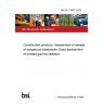 BS EN 17637:2022 Construction products: Assessment of release of dangerous substances. Dose assessment of emitted gamma radiation