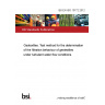 BS EN ISO 10772:2012 Geotextiles. Test method for the determination of the filtration behaviour of geotextiles under turbulent water flow conditions