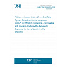 UNE CEN/TR 18325:2026 - Rubber materials obtained from EndofLife Tyres – Guidelines for the compliance to CLP and REACH regulations – Granulates and powders (Endorsed by Asociación Española de Normalización in July of 2026.) UNE CEN/TR 18325:2026 - Rubber materials obtained from EndofLife Tyres – Guidelines for the compliance to CLP and REACH regulations – Granulates and powders (Endorsed by Asociación Española de Normalización in July of 2026.)