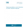 UNE EN 1417:2015 Plastics and rubber machines - Two-roll mills - Safety requirements UNE EN 1417:2015 Plastics and rubber machines - Two-roll mills - Safety requirements