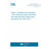UNE EN ISO 1833-4:2020 Textiles - Quantitative chemical analysis - Part 4: Mixtures of certain protein fibres with certain other fibres (method using hypochlorite) (ISO 1833-4:2017)