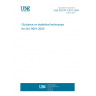 UNE ISO/TR 10017:2004 Guidance on statistical techniques for ISO 9001:2000 UNE ISO/TR 10017:2004 Guidance on statistical techniques for ISO 9001:2000