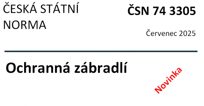 ČSN 74 3305 - Ochranná zábradlí