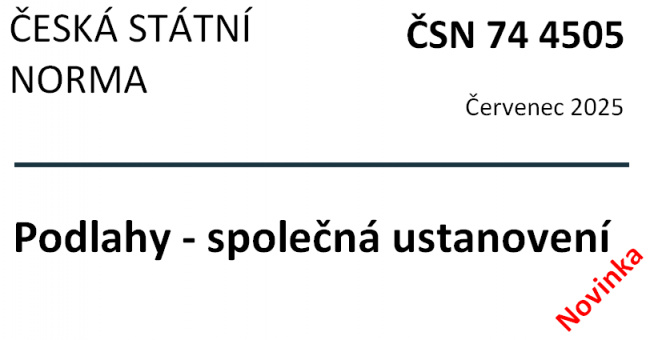 ČSN 74 4505 - Podlahy - Společná ustanovení
