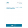 UNE 133300:2022 Information on content for Digital Terrestrial Television Broadcasting