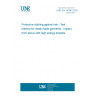 UNE EN 14360:2005 Protective clothing against rain - Test method for ready made garments - Impact from above with high energy droplets UNE EN 14360:2005 Protective clothing against rain - Test method for ready made garments - Impact from above with high energy droplets