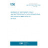 UNE EN 61429 CORR:1999 MARKING OF SECONDARY CELLS AND BATTERIES WITH THE INTERNATIONAL RECYCLING SYMBOLS ISO 7000-1135.