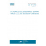 UNE 18049:1982 CYLINDRICAL ROLLER BEARINGS. SEPARATE THRUST COLLARS. BOUNDARY DIMENSIONS.