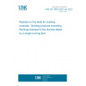 UNE EN 13823:2021+A1:2023 Reaction to fire tests for building products - Building products excluding floorings exposed to the thermal attack by a single burning item