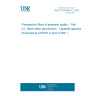 UNE EN 60368-4-1:2000 Piezoelectric filters of assessed quality -- Part 4-1: Blank detail specification - Capability approval (Endorsed by AENOR in April of 2001.)