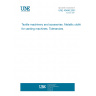 UNE 40496:2001 Textile machinery and accesories. Metallic clothing for carding machines. Tolerancies. UNE 40496:2001 Textile machinery and accesories. Metallic clothing for carding machines. Tolerancies.