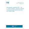 UNE EN 61000-6-1:2007 Electromagnetic compatibility (EMC) -- Part 6-1: Generic standards - Immunity for residential, commercial and light-industrial environments (IEC 61000-6-1:2005). UNE EN 61000-6-1:2007 Electromagnetic compatibility (EMC) -- Part 6-1: Generic standards - Immunity for residential, commercial and light-industrial environments (IEC 61000-6-1:2005).