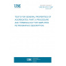 UNE EN 932-3:1997 Tests for general properties of aggregates - Part 3: Procedure and terminology for simplified petrographic description