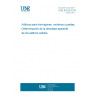 UNE 83226:2016 Admixtures for concrete, mortar and grout. Determination of apparent density of solid admixtures