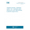 UNE EN ISO 19144-1:2012 Geographic information - Classification systems - Part 1: Classification system structure (ISO 19144-1:2009) (Endorsed by AENOR in August of 2012.)