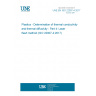 UNE EN ISO 22007-4:2017 Plastics - Determination of thermal conductivity and thermal diffusivity - Part 4: Laser flash method (ISO 22007-4:2017) UNE EN ISO 22007-4:2017 Plastics - Determination of thermal conductivity and thermal diffusivity - Part 4: Laser flash method (ISO 22007-4:2017)