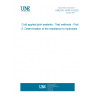 UNE EN 14187-5:2020 Cold applied joint sealants - Test methods - Part 5: Determination of the resistance to hydrolysis
