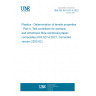 UNE EN ISO 527-4:2022 Plastics - Determination of tensile properties - Part 4: Test conditions for isotropic and orthotropic fibre-reinforced plastic composites (ISO 527-4:2021, Corrected version 2022-02) UNE EN ISO 527-4:2022 Plastics - Determination of tensile properties - Part 4: Test conditions for isotropic and orthotropic fibre-reinforced plastic composites (ISO 527-4:2021, Corrected version 2022-02)