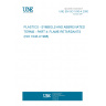 UNE EN ISO 1043-4:2000 PLASTICS - SYMBOLS AND ABBREVIATED TERMS - PART 4: FLAME RETARDANTS (ISO 1043-4:1998) UNE EN ISO 1043-4:2000 PLASTICS - SYMBOLS AND ABBREVIATED TERMS - PART 4: FLAME RETARDANTS (ISO 1043-4:1998)
