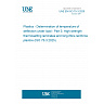 UNE EN ISO 75-3:2026 - Plastics - Determination of temperature of deflection under load - Part 3: High-strength thermosetting laminates and long-fibre-reinforced plastics (ISO 75-3:2025)