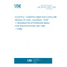 UNE EN ISO 1060-1:2000 PLASTICS - HOMOPOLYMER AND COPOLYMER RESINS OF VINYL CHLORIDE - PART 1: DESIGNATION SYSTEM AND BASIS FOR SPECIFICATIONS (ISO 1060-1:1998) UNE EN ISO 1060-1:2000 PLASTICS - HOMOPOLYMER AND COPOLYMER RESINS OF VINYL CHLORIDE - PART 1: DESIGNATION SYSTEM AND BASIS FOR SPECIFICATIONS (ISO 1060-1:1998)