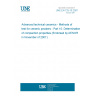 UNE EN 725-10:2007 Advanced technical ceramics - Methods of test for ceramic powders - Part 10: Determination of compaction properties (Endorsed by AENOR in November of 2007.) UNE EN 725-10:2007 Advanced technical ceramics - Methods of test for ceramic powders - Part 10: Determination of compaction properties (Endorsed by AENOR in November of 2007.)