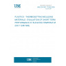 UNE EN ISO 11248:2000 PLASTICS - THERMOSETTING MOULDING MATERIALS - EVALUATION OF SHORT-TERM PERFORMANCE AT ELEVATED TEMPERATURES (ISO 11248:1993)