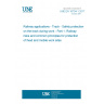 UNE EN 16704-1:2017 Railway applications - Track - Safety protection on the track during work - Part 1: Railway risks and common principles for protection of fixed and mobile work sites UNE EN 16704-1:2017 Railway applications - Track - Safety protection on the track during work - Part 1: Railway risks and common principles for protection of fixed and mobile work sites