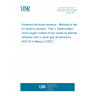 UNE EN 725-3:2007 Advanced technical ceramics - Methods of test for ceramic powders - Part 3: Determination of the oxygen content of non-oxides by thermal extraction with a carrier gas (Endorsed by AENOR in March of 2007.)