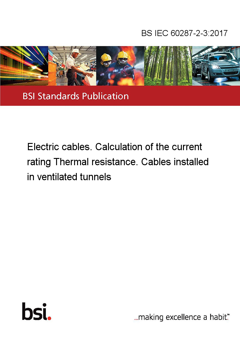 BS IEC 60287232017 Electric cables. Calculation of the current