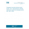 UNE EN ISO 11607-1:2020/A11:2022 Packaging for terminally sterilized medical devices - Part 1: Requirements for materials, sterile barrier systems and packaging systems (ISO 11607-1:2019)