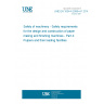 UNE EN 1034-4:2006+A1:2010 Safety of machinery - Safety requirements for the design and construction of paper making and finishing machines - Part 4: Pulpers and their loading facilities UNE EN 1034-4:2006+A1:2010 Safety of machinery - Safety requirements for the design and construction of paper making and finishing machines - Part 4: Pulpers and their loading facilities