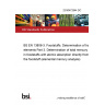 23/30472844 DC BS EN 13806-3. Foodstuffs. Determination of trace elements Part 3. Determination of total mercury in foodstuffs with atomic absorption directly from the foodstuff (elemental mercury analysis)