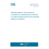 UNE 53218:2016 Plastics. Determination of the resistance to plugging by tensions in active environments of plastic materials of polyethylene. UNE 53218:2016 Plastics. Determination of the resistance to plugging by tensions in active environments of plastic materials of polyethylene.