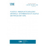 UNE EN ISO 3671:1999 PLASTICS - AMINOPLASTIC MOULDING MATERIALS - DETERMINATION OF VOLATILE MATTER (ISO 3671:1976) UNE EN ISO 3671:1999 PLASTICS - AMINOPLASTIC MOULDING MATERIALS - DETERMINATION OF VOLATILE MATTER (ISO 3671:1976)