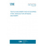 UNE 40510:1984 TEXTILE MACHINERY AND ACCESORIES. STEEL NEEDLES FOR SPINNING MACHINERY UNE 40510:1984 TEXTILE MACHINERY AND ACCESORIES. STEEL NEEDLES FOR SPINNING MACHINERY