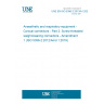 UNE EN ISO 5356-2:2013/A1:2020 Anaesthetic and respiratory equipment - Conical connectors - Part 2: Screw-threaded weight-bearing connectors - Amendment 1 (ISO 5356-2:2012/Amd 1:2019)
