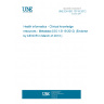 UNE EN ISO 13119:2012 Health informatics - Clinical knowledge resources - Metadata (ISO 13119:2012) (Endorsed by AENOR in March of 2013.) UNE EN ISO 13119:2012 Health informatics - Clinical knowledge resources - Metadata (ISO 13119:2012) (Endorsed by AENOR in March of 2013.)
