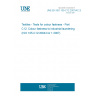 UNE EN ISO 105-C12:2007/AC:2007 Textiles - Tests for colour fastness - Part C12: Colour fastness to industrial laundering (ISO 105-C12:2004/Cor 1:2007) UNE EN ISO 105-C12:2007/AC:2007 Textiles - Tests for colour fastness - Part C12: Colour fastness to industrial laundering (ISO 105-C12:2004/Cor 1:2007)