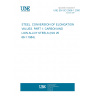 UNE EN ISO 2566-1:2000 STEEL. CONVERSION OF ELONGATION VALUES. PART 1: CARBON AND LOW ALLOY STEELS (ISO 2566-1:1984). UNE EN ISO 2566-1:2000 STEEL. CONVERSION OF ELONGATION VALUES. PART 1: CARBON AND LOW ALLOY STEELS (ISO 2566-1:1984).
