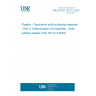 UNE EN ISO 19712-3:2022 Plastics - Decorative solid surfacing materials - Part 3: Determination of properties - Solid surface shapes (ISO 19712-3:2022)