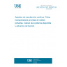 UNE 58204:1997 ERRATUM CONTINUOUS MECHANICAL HANDLING EQUIPMENT. BELT CONVEYORS WITH CARRYING IDLERS. CALCULATION OF OPERATING POWER AND TENSILE FORCES. UNE 58204:1997 ERRATUM CONTINUOUS MECHANICAL HANDLING EQUIPMENT. BELT CONVEYORS WITH CARRYING IDLERS. CALCULATION OF OPERATING POWER AND TENSILE FORCES.