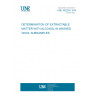 UNE 40228-6:1974 DETERMINATION OF EXTRACTABLE MATTER WITH ALCOHOL IN WASHED WOOL SUBSAMPLES.