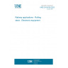 UNE EN 50155:2023 Railway applications - Rolling stock - Electronic equipment