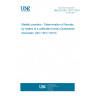 UNE EN ISO 13517:2014 Metallic powders - Determination of flowrate by means of a calibrated funnel (Gustavsson flowmeter) (ISO 13517:2013) UNE EN ISO 13517:2014 Metallic powders - Determination of flowrate by means of a calibrated funnel (Gustavsson flowmeter) (ISO 13517:2013)