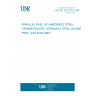 UNE EN ISO 8734:1998 PARALLEL PINS, OF HARDENED STEEL OR MARTENSITIC STAINLESS STEEL (DOWEL PINS). (ISO 8734:1997).