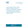 UNE EN IEC 63541:2026 Lithium tantalate and lithium niobate crystals for surface acoustic wave (SAW) device applications - Specifications and measuring methods (Endorsed by Asociación Española de Normalización in March of 2026.) UNE EN IEC 63541:2026 Lithium tantalate and lithium niobate crystals for surface acoustic wave (SAW) device applications - Specifications and measuring methods (Endorsed by Asociación Española de Normalización in March of 2026.)